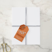 Basketbal bedankt coach cadeaulabel (Met Touw)