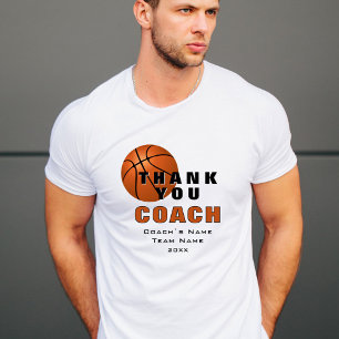 Basketbal bedankt coach t-shirt