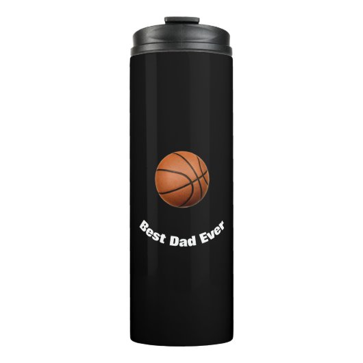 Basketbal beste papa ooit op maat thermosbeker (Voorkant)
