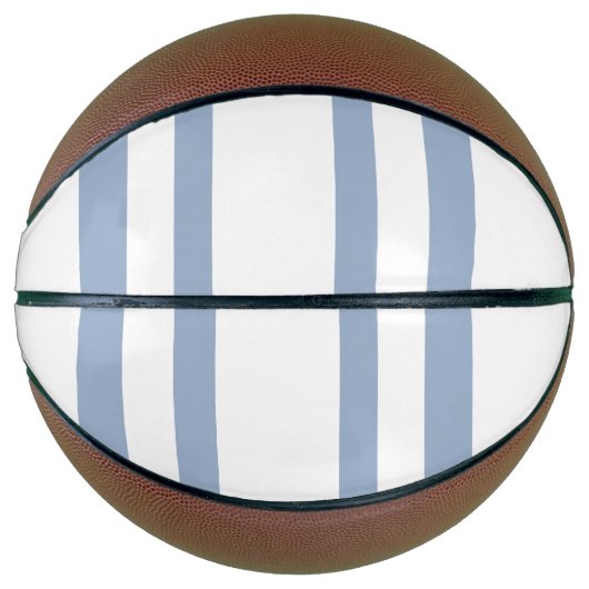 Basketbal Blauw & Witte Streep (Voorkant)