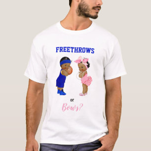 Basketbal Boog Baby Jongen Meisje Geslacht Onthull T-shirt