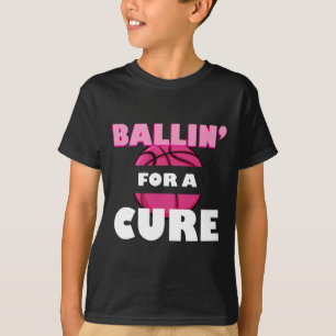 Basketbal Borstkanker Bewustzijn Voor Een Genezing T-shirt