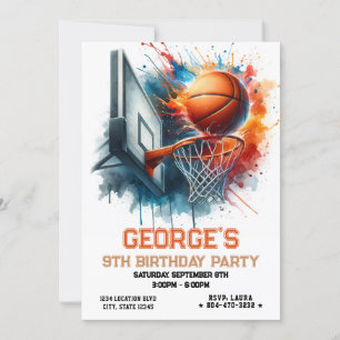 Basketbal Boy Verjaardag Kaart