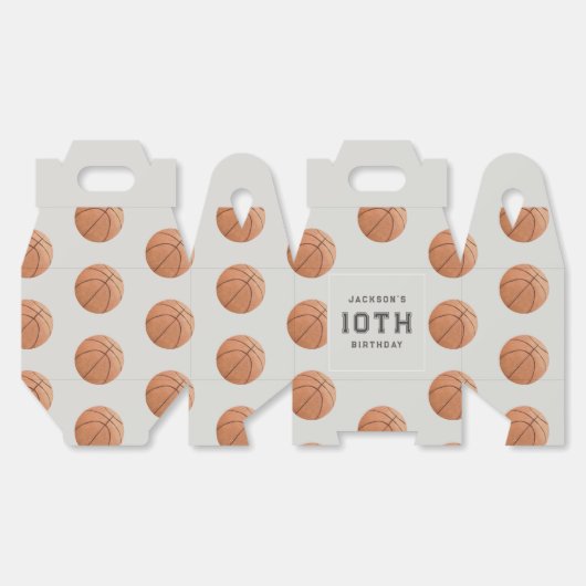 Basketbal Boy's Modern Sports Thema Verjaardag Bedankdoosjes (Ongevouwen)