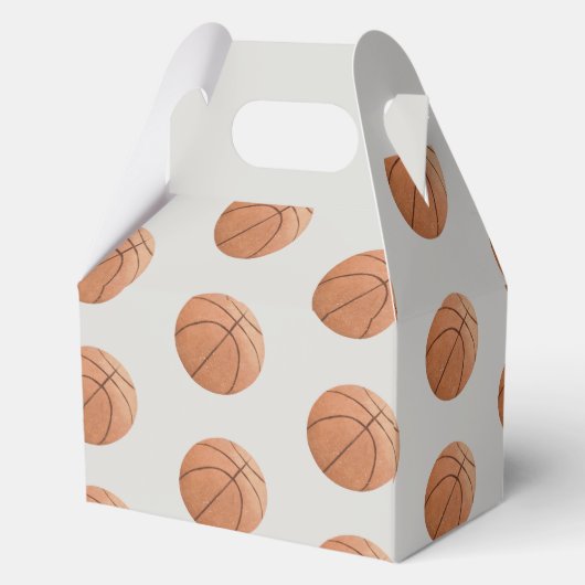 Basketbal Boy's Modern Sports Thema Verjaardag Bedankdoosjes (Achterkant)