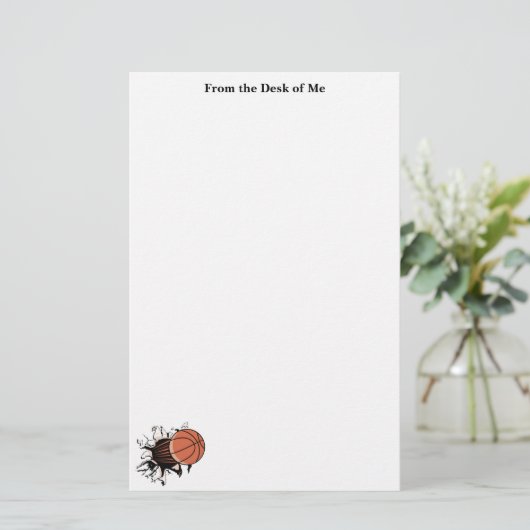 Basketbal Breakout Stationery Briefpapier (Staand voorkant)