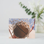 basketbal briefkaart (Staand voorkant)