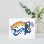 basketbal briefkaart (Staand voorkant)