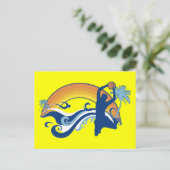 basketbal briefkaart (Staand voorkant)
