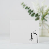 BASKETBAL BRIEFKAART (Staand voorkant)