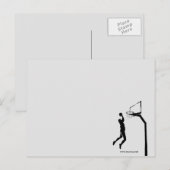 BASKETBAL BRIEFKAART (Voorkant / Achterkant)