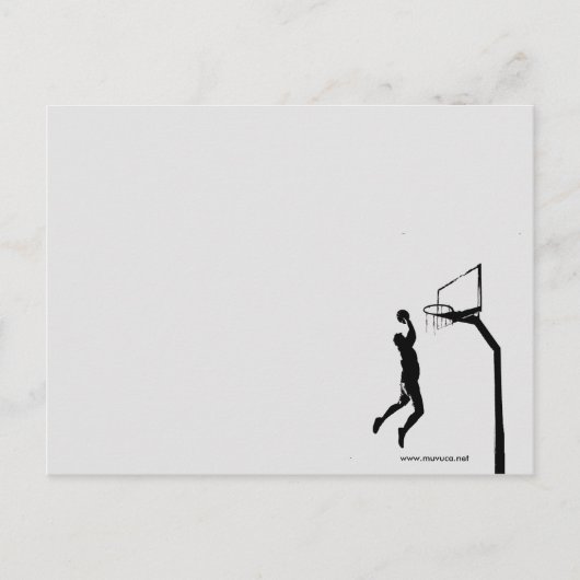 BASKETBAL BRIEFKAART (Voorkant)