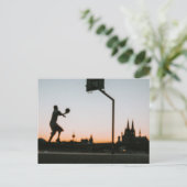 Basketbal Briefkaart (Staand voorkant)