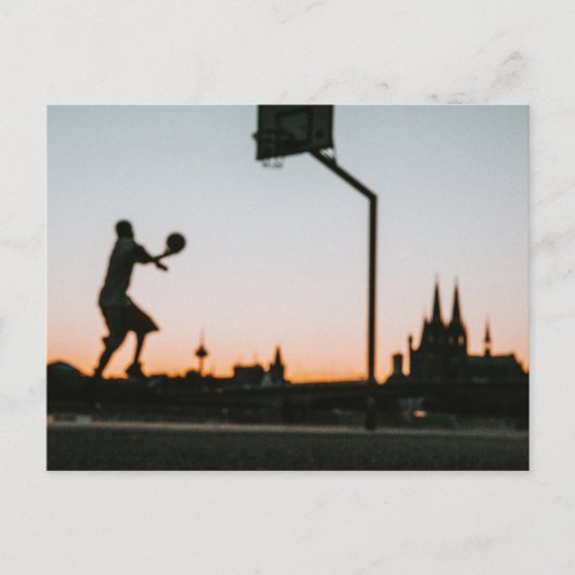 Basketbal Briefkaart (Voorkant)