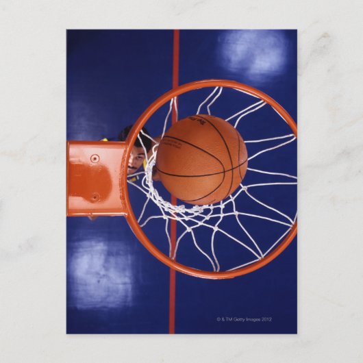 basketbal briefkaart (Voorkant)