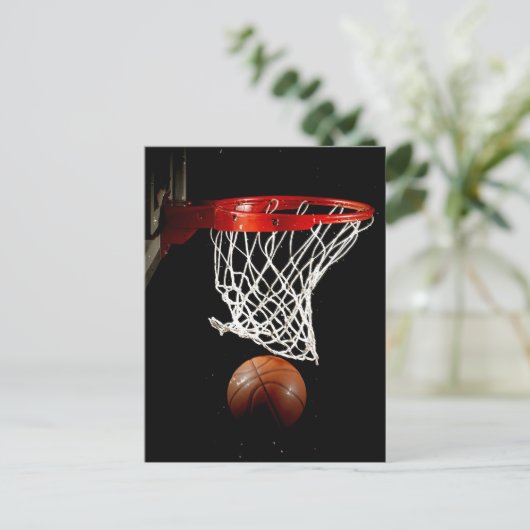 Basketbal Briefkaarten (Staand voorkant)