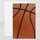 Basketbal Briefpapier (Voorkant / Achterkant)