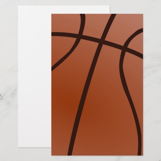 Basketbal Briefpapier (Voorkant / Achterkant)
