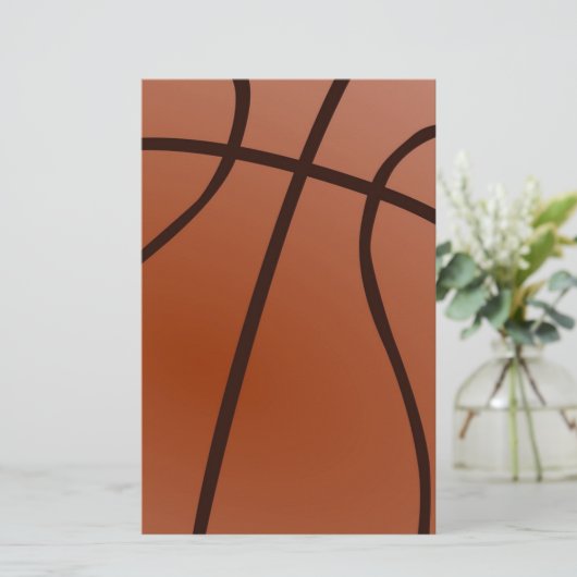 Basketbal Briefpapier (Staand voorkant)