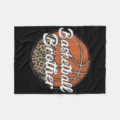 Basketbal Broer Leopard Basketbal Lover Fleece Deken (Voorkant (Horizontaal))