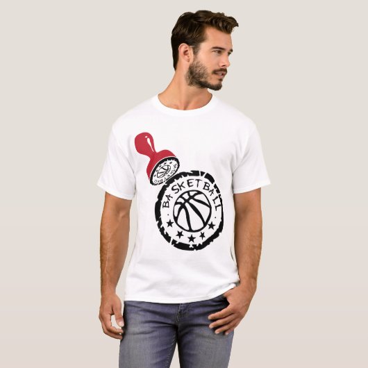 basketbal buffer puffern amortiguar buffer t-shirt (Voorkant volledig)