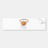 basketbal bumpersticker (Voorkant)