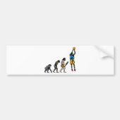 Basketbal Bumpersticker (Voorkant)