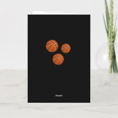 Basketbal Bunting Flags Kids Verjaardag Kaart (Achterkant)