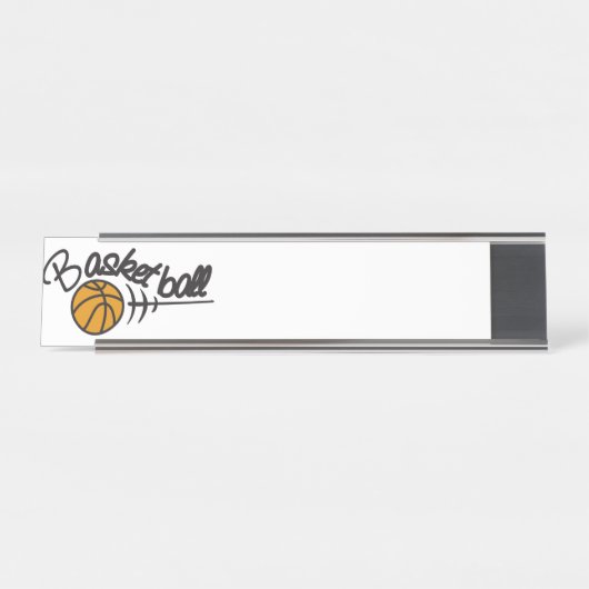Basketbal Bureau Naambordje (Voorkant)