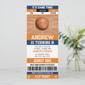 Basketbal Buzzer Beater Verjaardagsviering Kaart (Staand voorkant)
