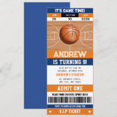 Basketbal Buzzer Beater Verjaardagsviering Kaart (Voorkant / Achterkant)