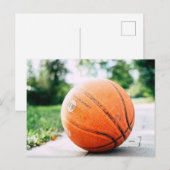 Basketbal cadeau briefkaart (Voorkant / Achterkant)