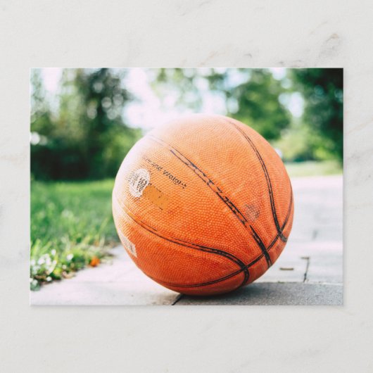 Basketbal cadeau briefkaart (Voorkant)