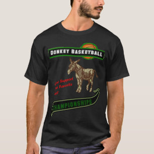 basketbal cadeau voor Donkey basketbal grappig  T-shirt
