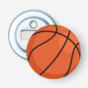 Basketbal cadeau voor hem button flesopener