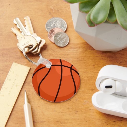 Basketbal cadeau voor hem sleutelhanger (Bureau)