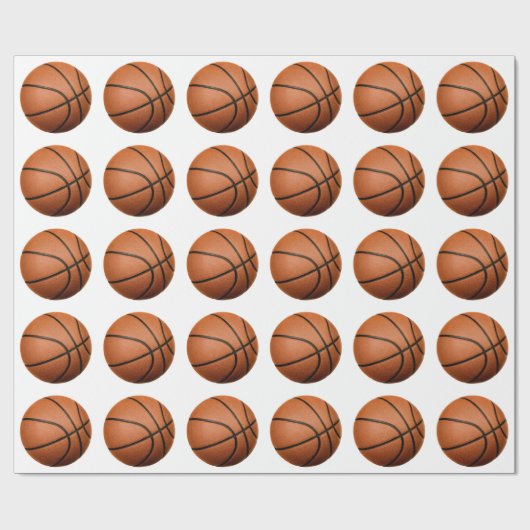 Basketbal cadeaupapier (Vlak)