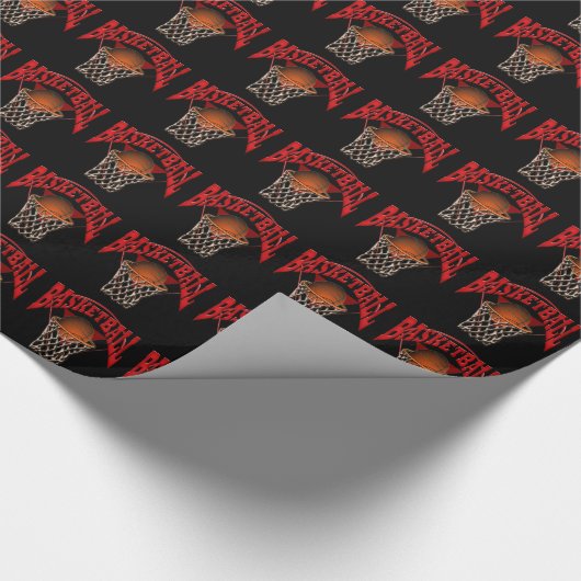 Basketbal Cadeaupapier (Hoek)