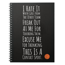 Basketbal Cadeaus Meisjes Speler Vrouwen Voor Haar Notitieboek