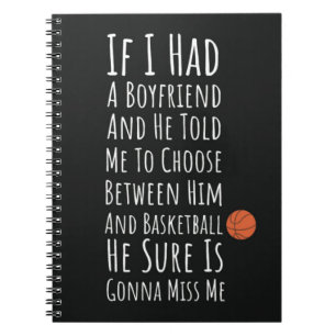 Basketbal Cadeaus Voor Tiener Meisjes Speler Vrouw Notitieboek