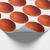 Basketbal cadeauverpakking cadeaupapier (Hoek)