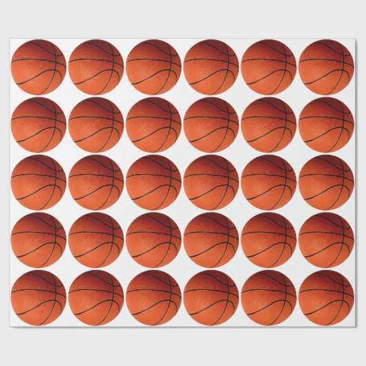 Basketbal cadeauverpakking cadeaupapier (Vlak)