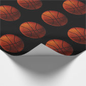 Basketbal cadeauverpakking cadeaupapier (Hoek)