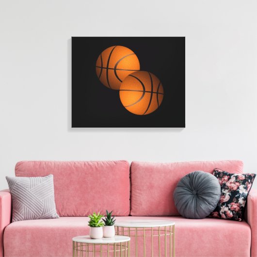 Basketbal Canvas Afdruk (Insitu (Woonkamer))