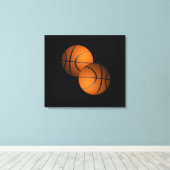 Basketbal Canvas Afdruk (Insitu (Houten vloer))