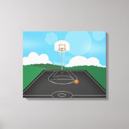 Basketbal Canvas Afdruk (Voorkant)