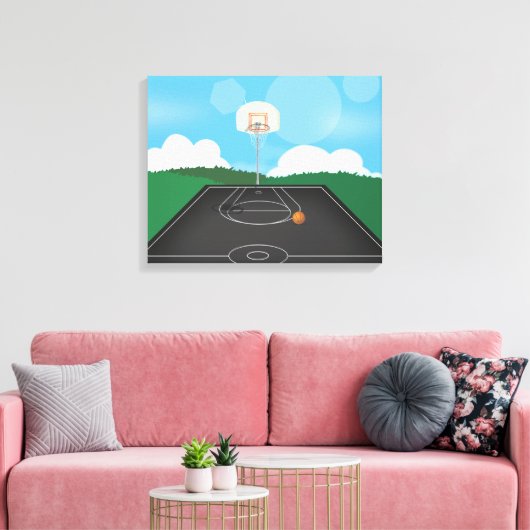 Basketbal Canvas Afdruk (Insitu (Woonkamer))