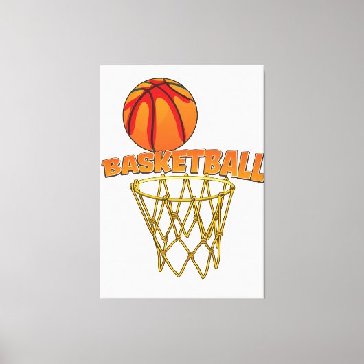 Basketbal Canvas Afdruk (Voorkant)