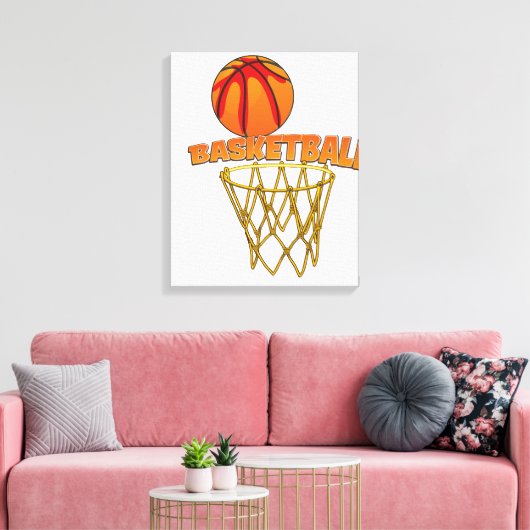 Basketbal Canvas Afdruk (Insitu (Woonkamer))
