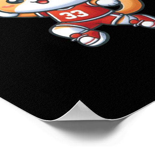 Basketbal Cat No 33 Lay Up Poster (Hoek)